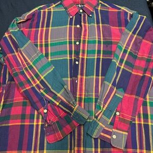 Colorful Plaid Men's Shirt
